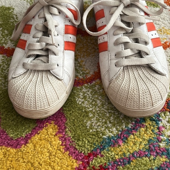 ADIDAS ORIGINAL SUPERSTARS SHOES SIZE 8.5 MENS VINTAGE - Picture 6 of 7